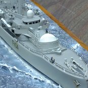 Atlantic Models 1/350 Leander HMS Cleopatra built as HMNZS Southland by John Darlington